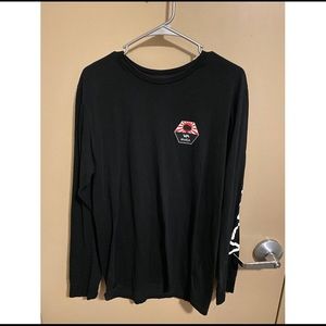 RVCA Black Men’s Long Sleeve Shirt